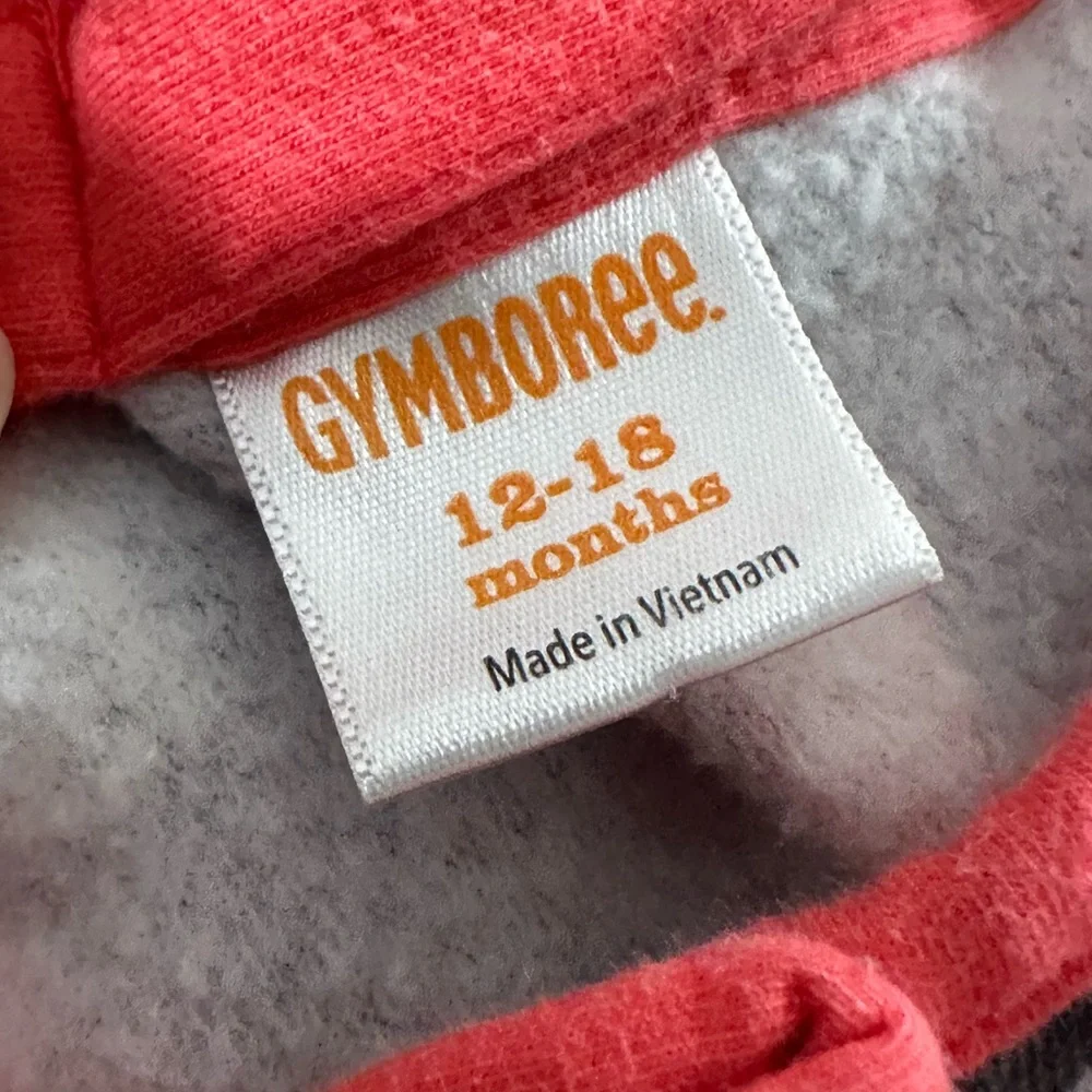 Gymboree Baby Toddler Girls Kitty Cat Tea Cup Long Sleeve Fleece Dress 12-18 mon